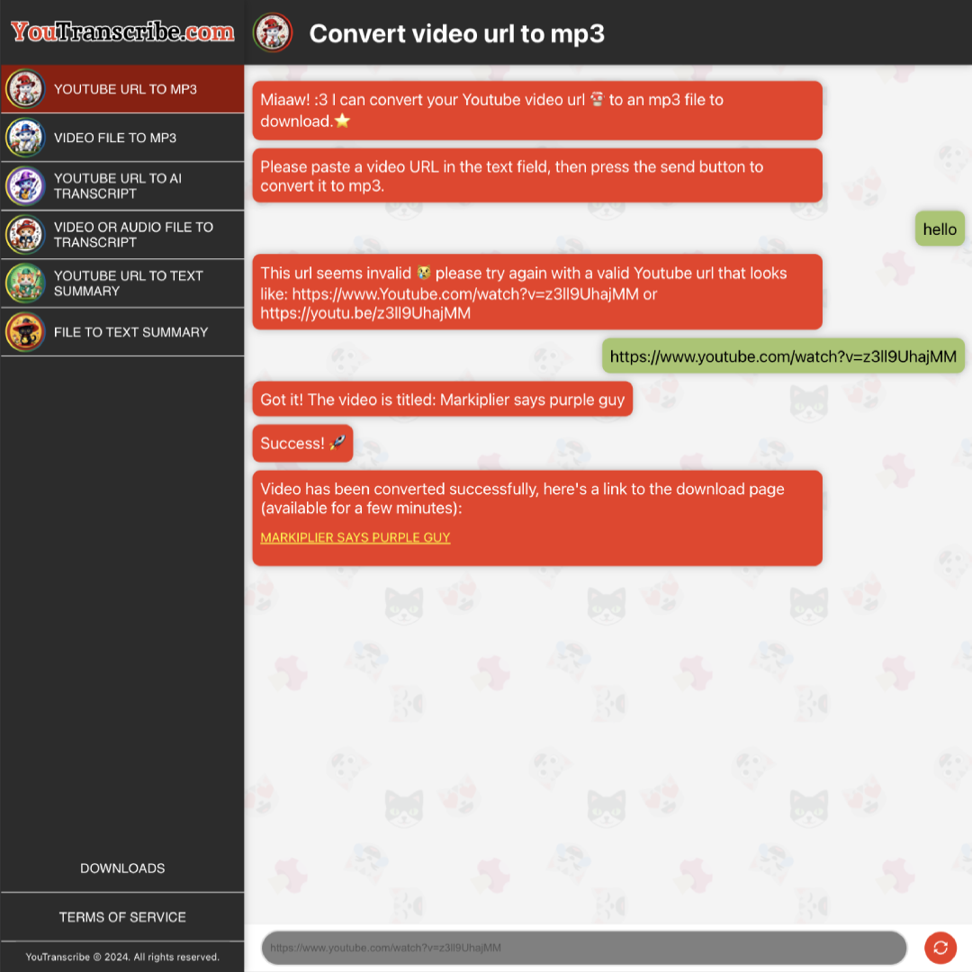 YouTranscribe.com: A Free AI-Powered Tool with YouTube to MP3, Transcription, and Summarization Features.